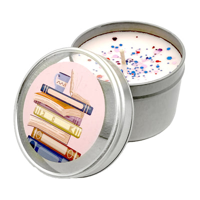 Kerze in Dose »Buchliebe«