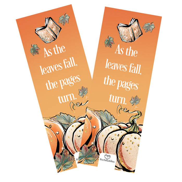 Lesezeichen »As the Leaves fall«