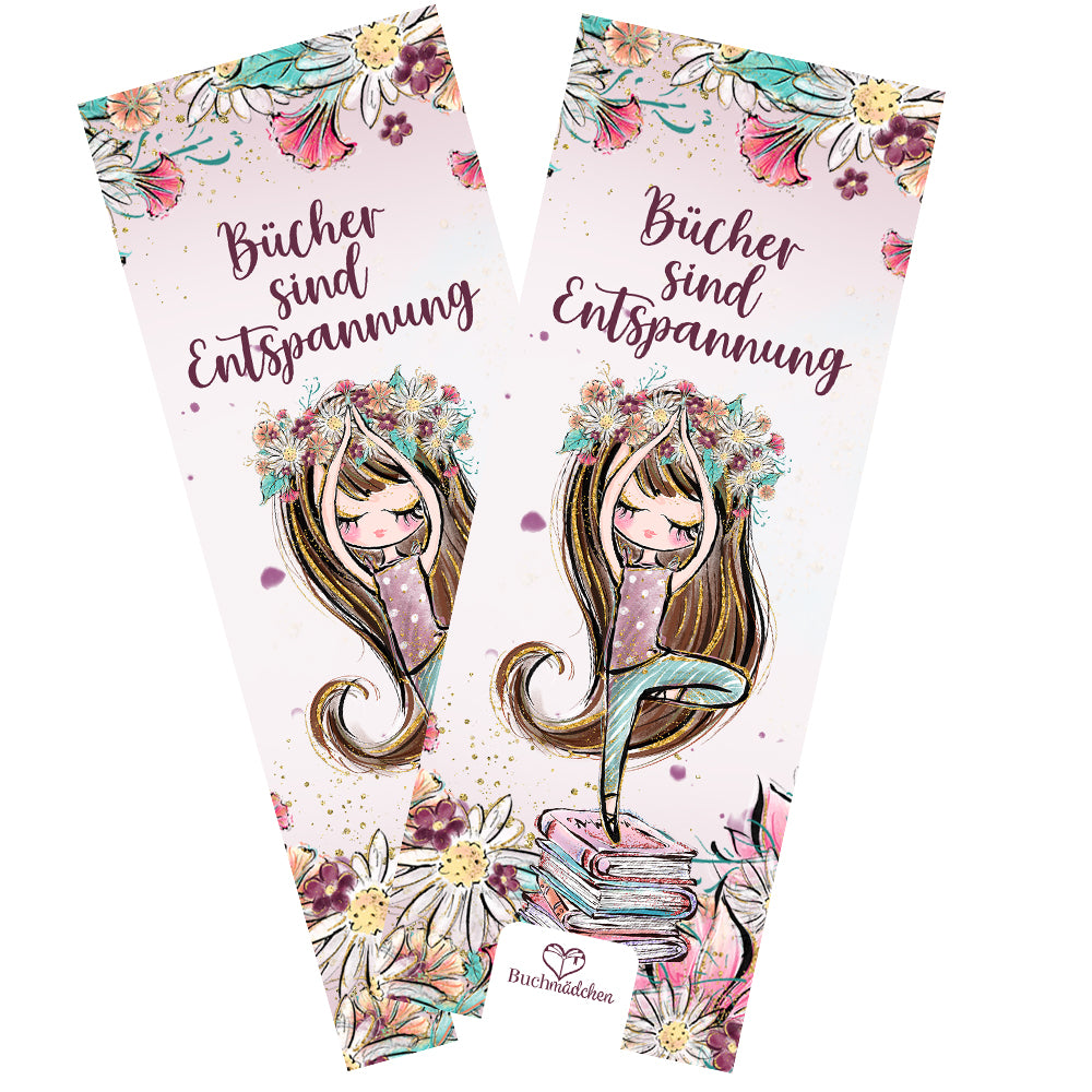 Lesezeichen »Bücher sind Entspannung«