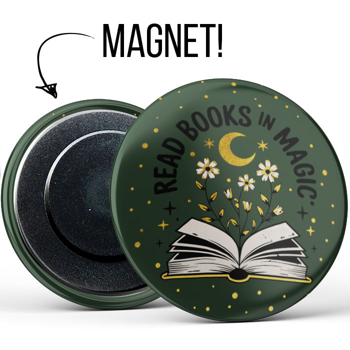Magnetbutton »Read Books in Magic«