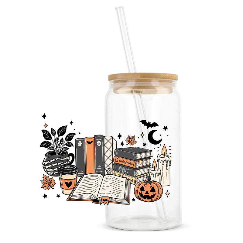 Glastumbler »Bookish Halloween«