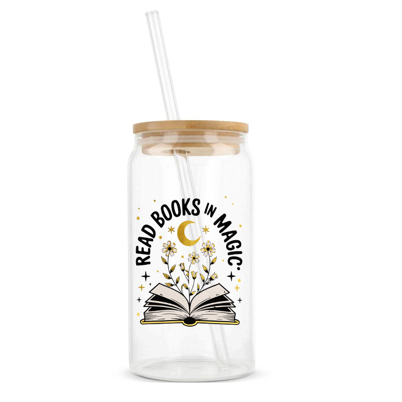Glastumbler »Read Books in Magic«