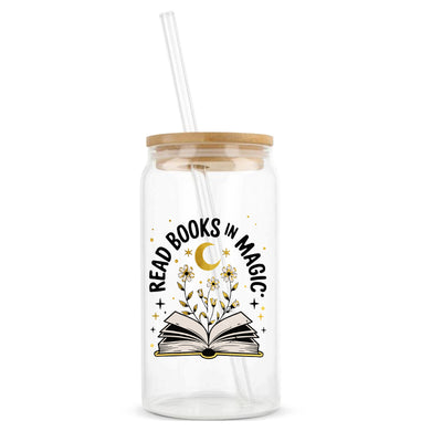 Glastumbler »Read Books in Magic«