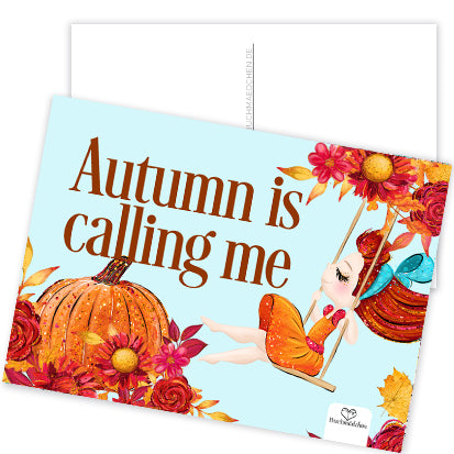 Postkarte »Autumn is calling me«