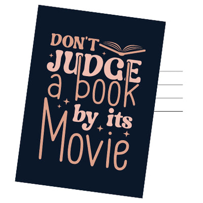 Postkarte »Dont Judge a Book by its Movie«