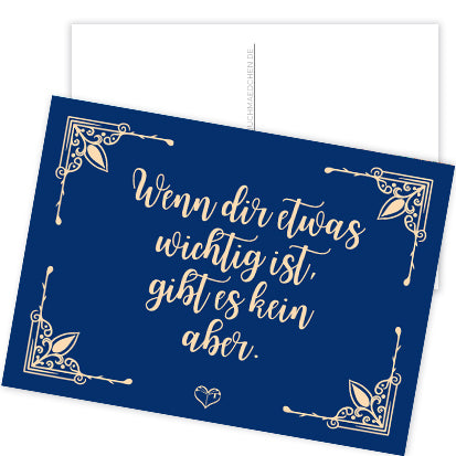 Postkarte »Wenn dir etwas wichtig ist«