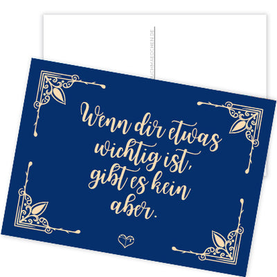 Postkarte »Wenn dir etwas wichtig ist«