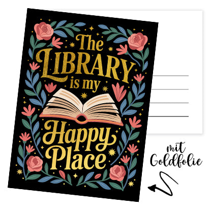Postkarte »The Library«