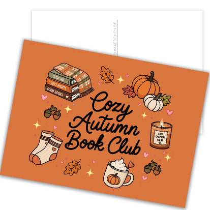 Postkarte  »Cozy Autumn Book Club«