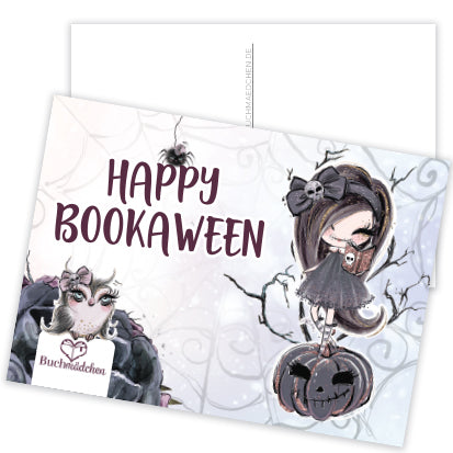 Postkarte »Happy Bookaween«