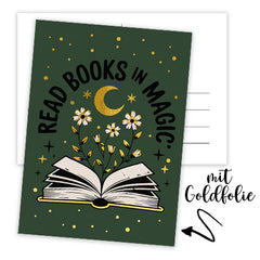 Postkarte »Read Books in Magic«