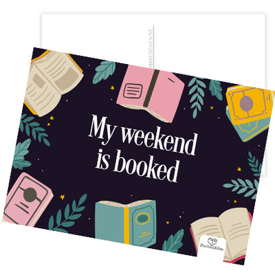 Postkarte »Weekend Booked«