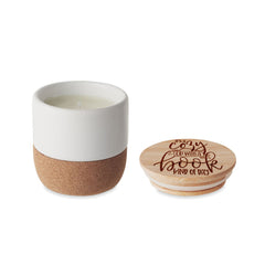 Keramikkerze Cozy Books
