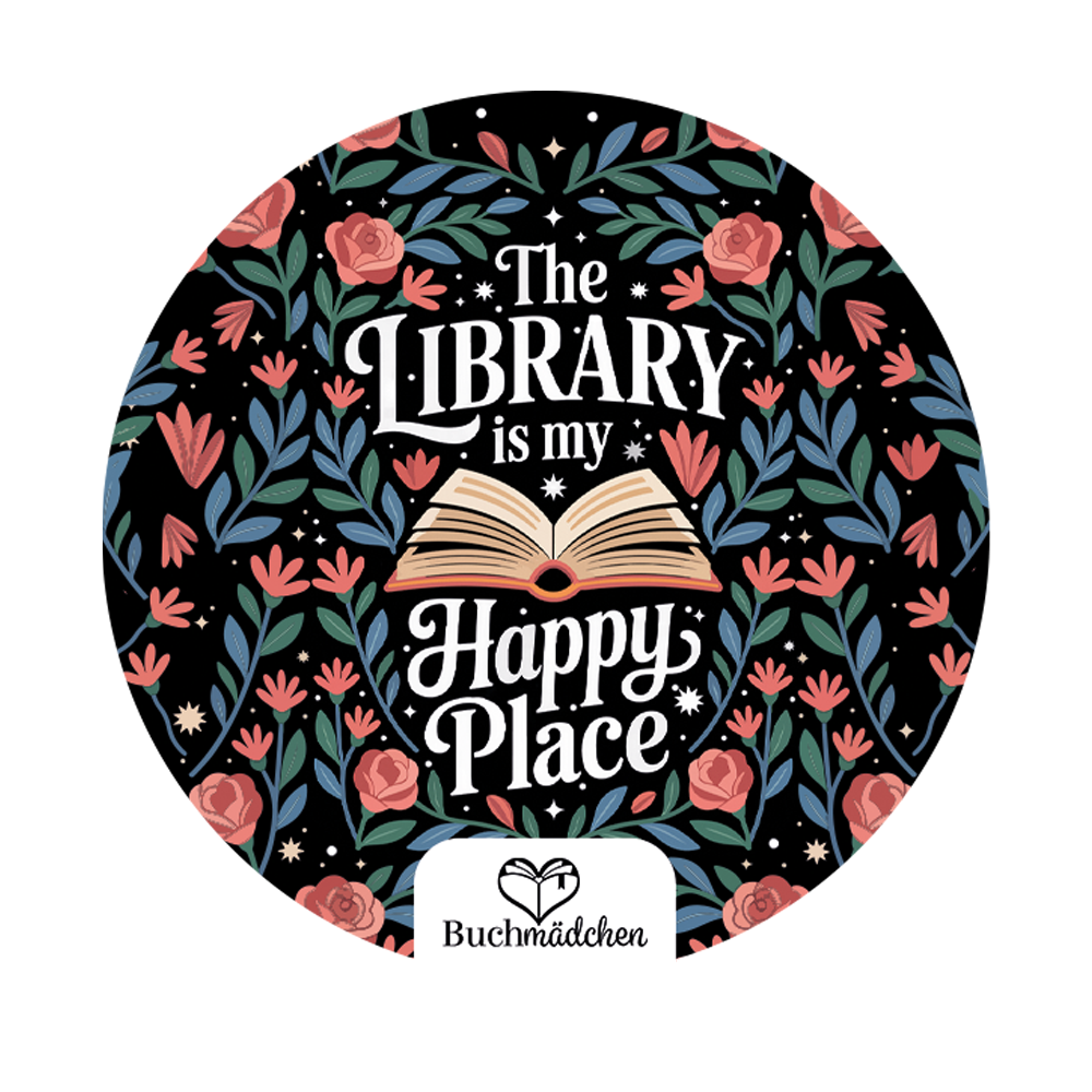 Sticker »The Library is my happy place«