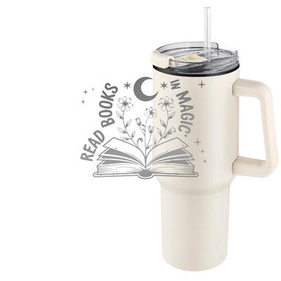 Tumbler »Read Books in Magic« beige
