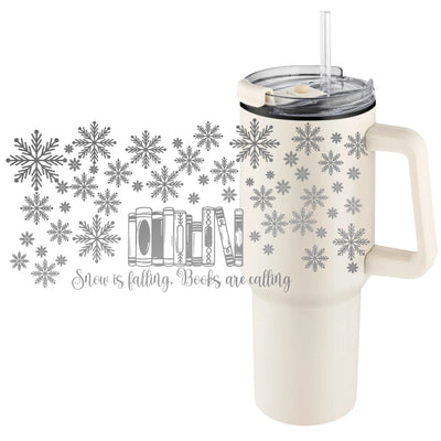Tumbler »Snow is falling« beige